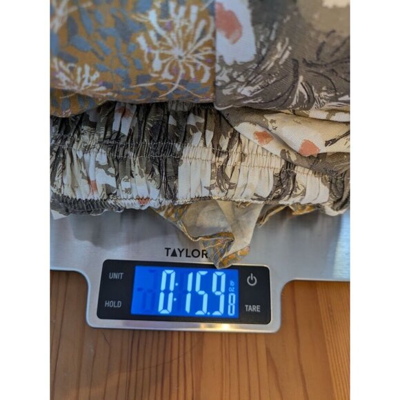 Current Air Floral Patchwork Linen Maxi Dress Medium Prairie Peasant Cottagecore - Picture 9 of 9